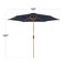 Best Choice Products 10ft Outdoor Woodgrain Pattern Steel Market Patio Umbrella w/ Crank, Tilt